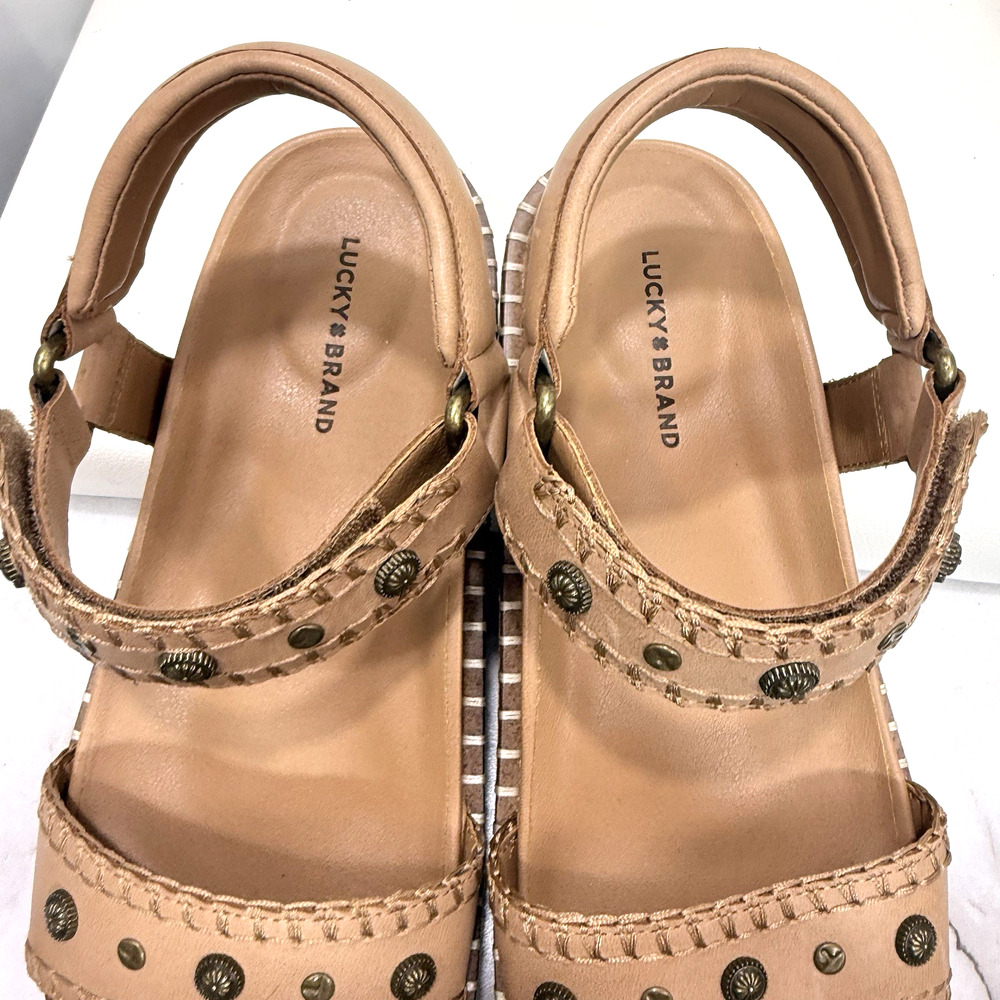 Lucky Brand Sandals Women’s Leather Upper Size 10M - Picture 7 of 16